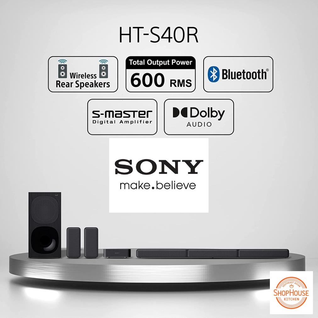 Dàn Âm Thanh- Loa Soundbar SOYNY S40R 5.1 600W Hàng Chính Hãng Bảo Hành 12 Tháng Tại SONY