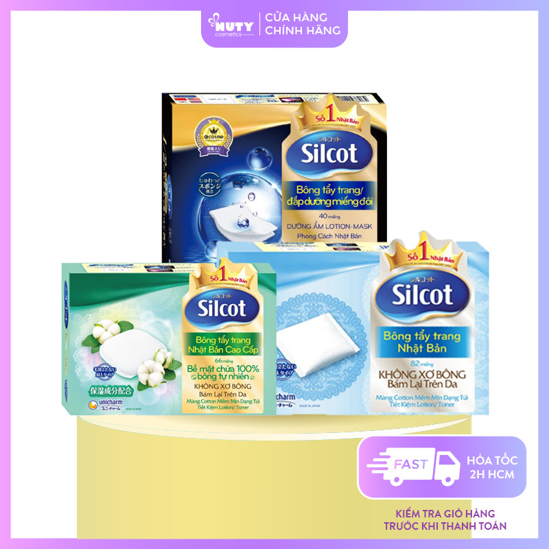 Bông Tẩy Trang Silcot Velvety Touch Cotton