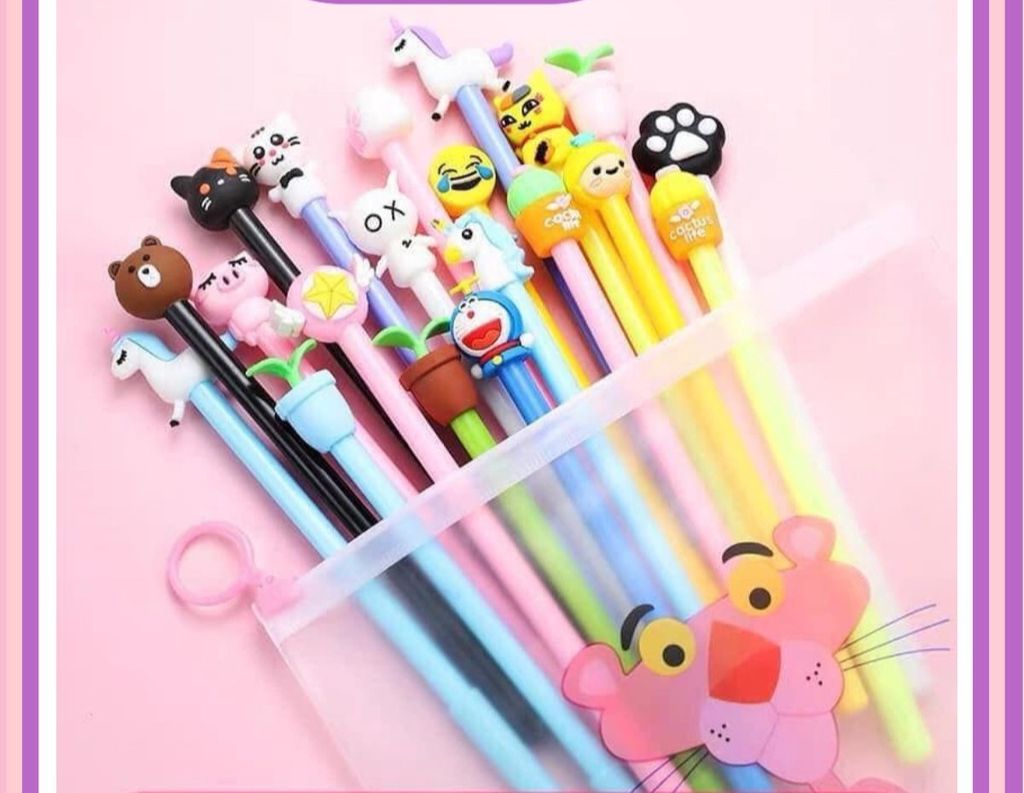 Bút bi dễ thương hình thú nhiều màu siêu cute