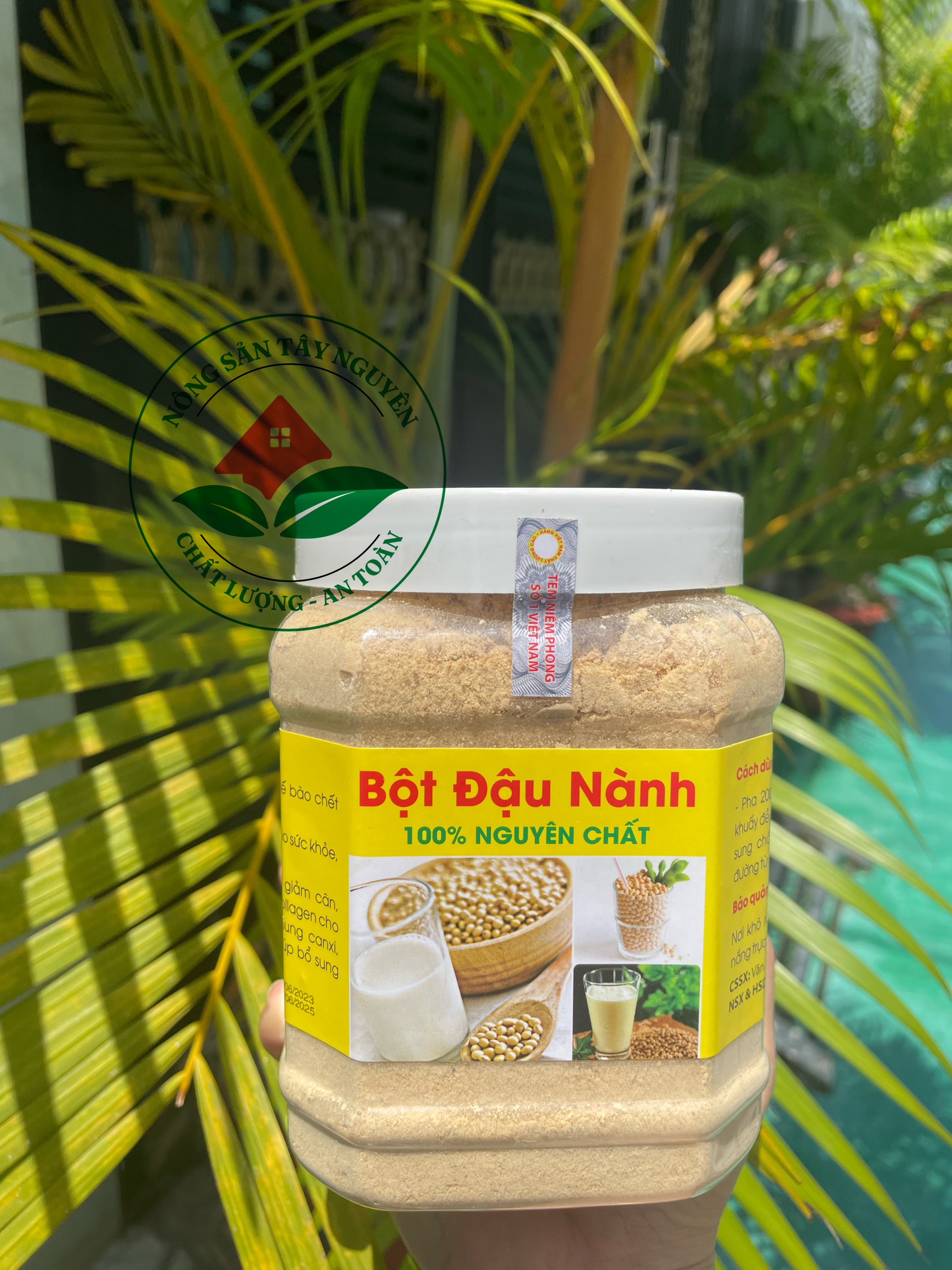 Bột đậu nành rang xay nguyên chất hộp 500gr