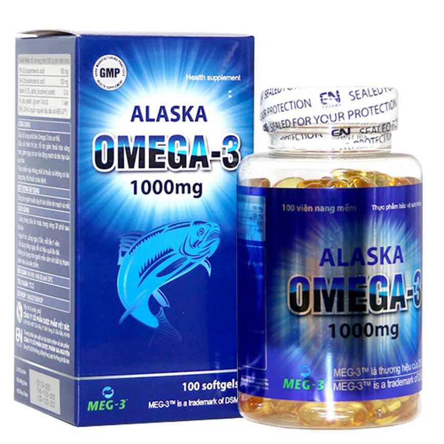Viên Uống Alaska Omega 3 1000mg - Giúp bổ mắt, tăng cường thị lực