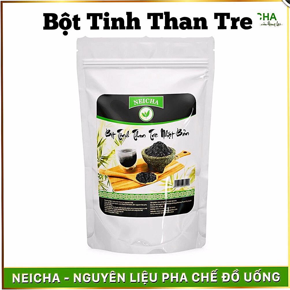 Bột tinh than tre nguyên chất 100% nguyên liệu đồ uống, làm bánh,làm kem...