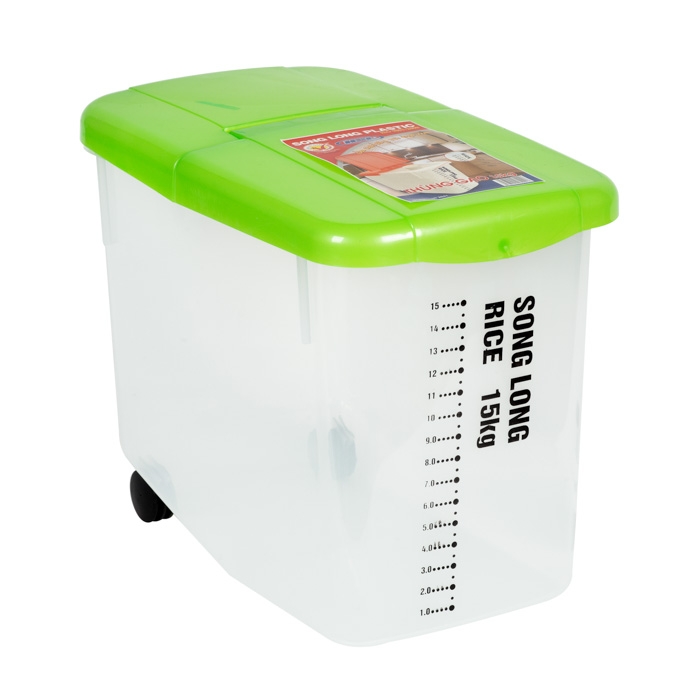 Thùng đựng gạo Song Long có bánh xe 15kg