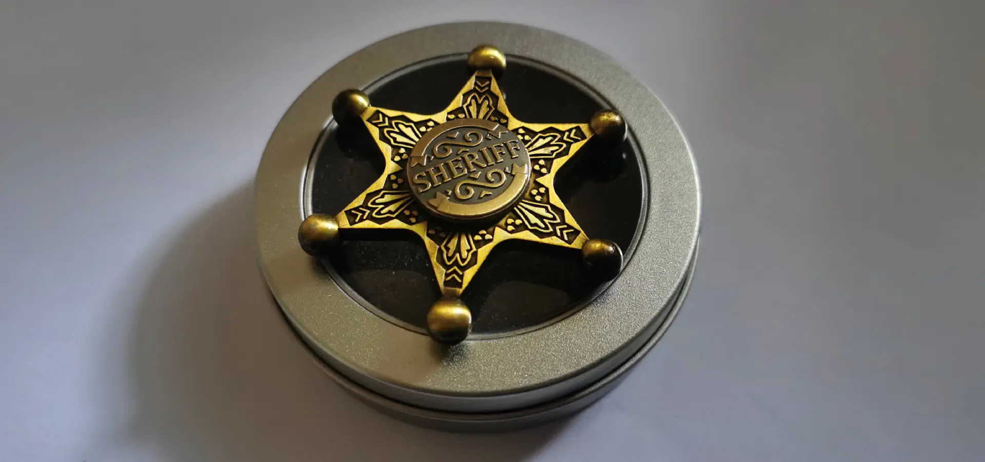 sheriff badge fidget spinner