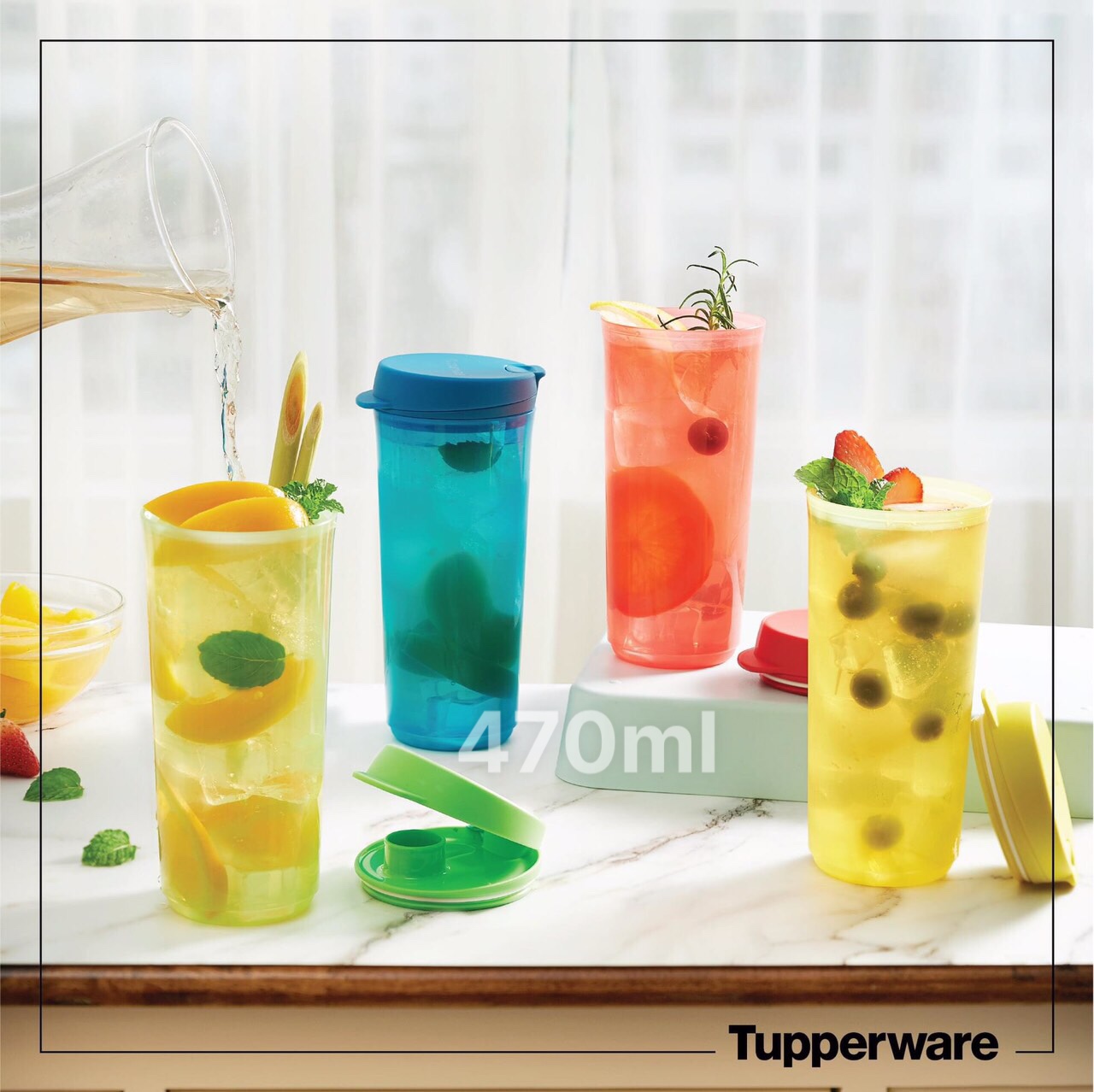 Tupperware official store - ly nước thirst n go 470ml lazada chính hãng 100%