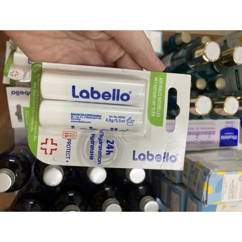 Set Son Siêu Dưỡng Ẩm Labello Trắng Spf 15 Xách Pháp