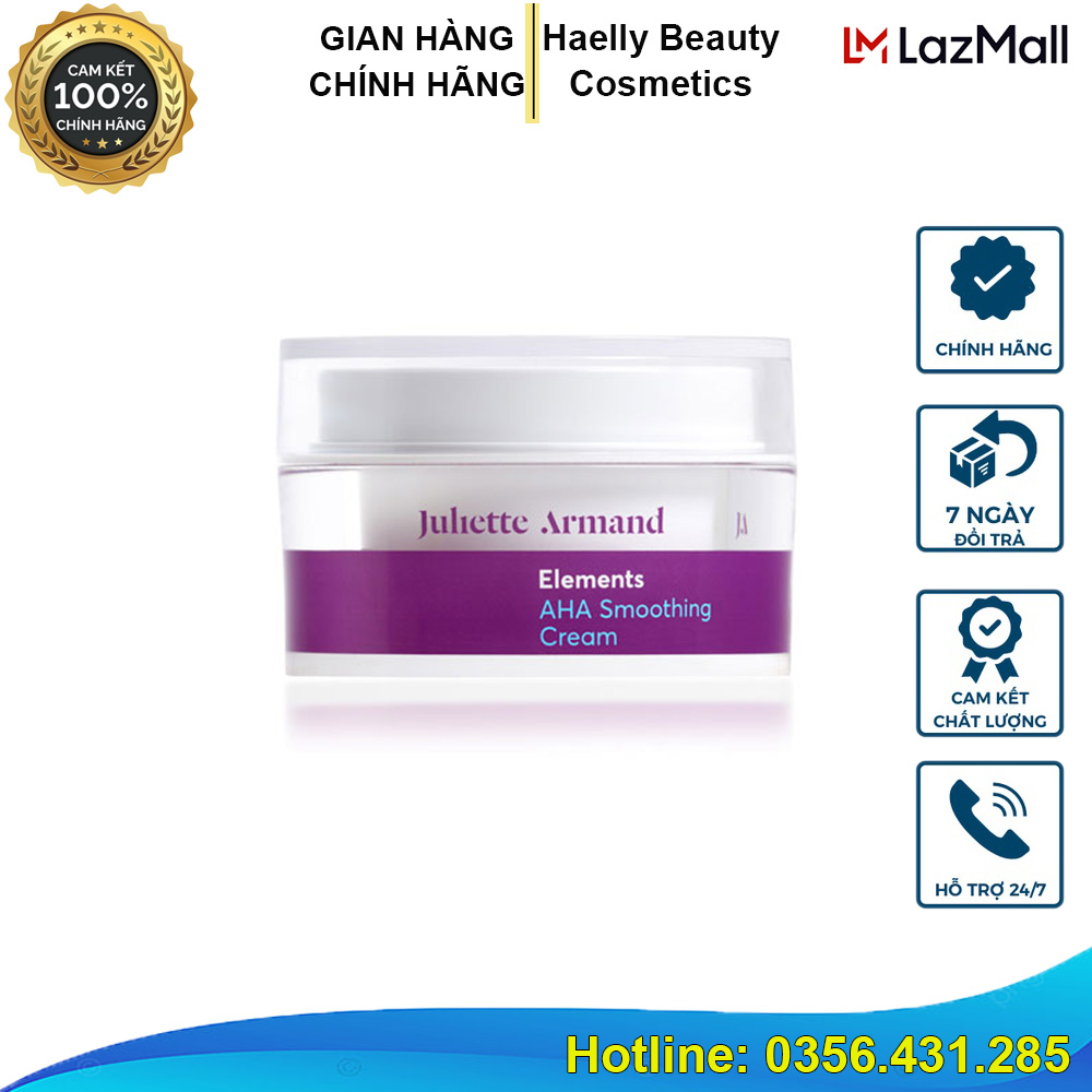 Kem trẻ hóa da Juliette Armand AHA Smoothing Cream 50ml