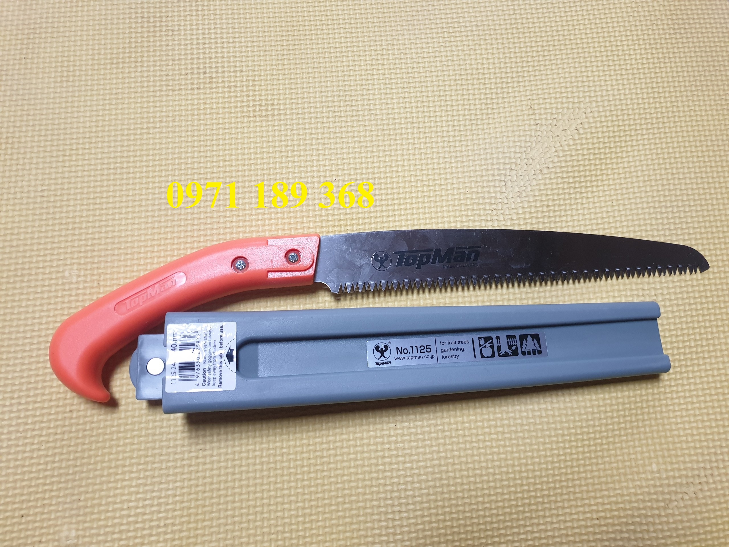 Cưa gỗ cầm tay Nhật Bản lưỡi dài 24cm, Thép SK5 cao cấp