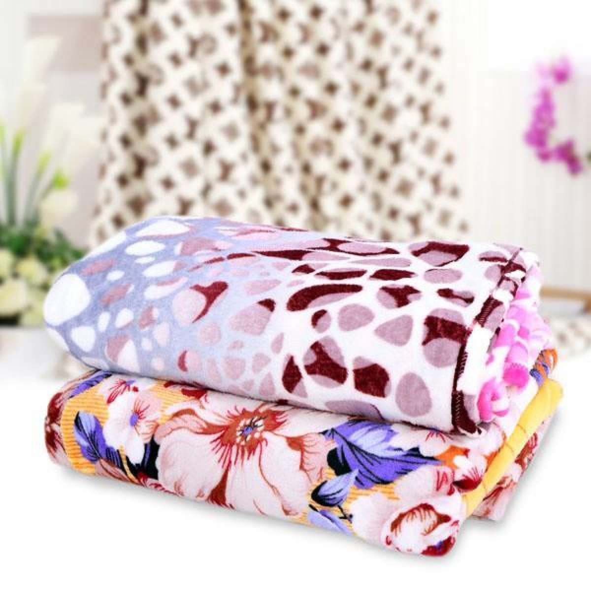 Chăn lông tuyết xuất hàn cao cấp - Chăn nhung