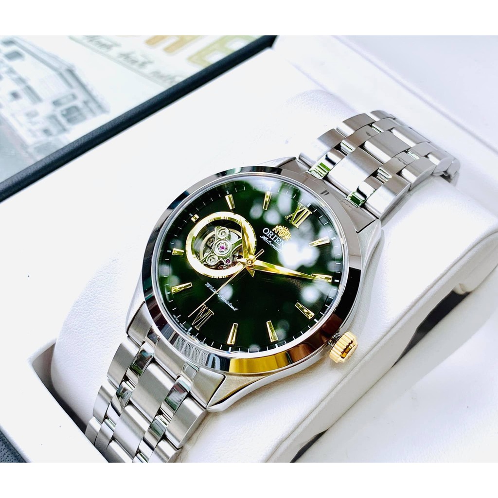 Đồng hồ Orient Cơ Automatic Dây Thép Lộ Máy Cao Cấp Bảo Hành 12 Tháng