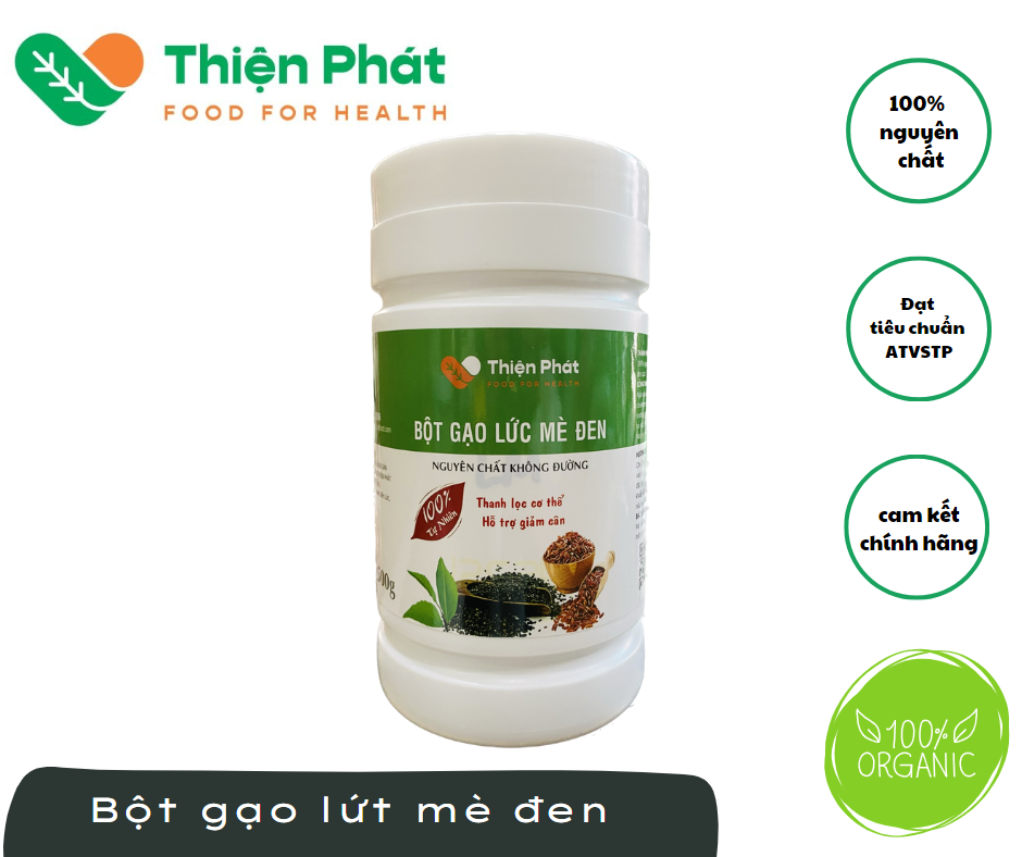 [HCM]Bột Gạo Lứt Mè Đen Thiện Phát 500g