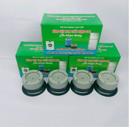 Combo 4 chân chống rung tủ lạnh máy giặt, 4 chân kê chống tiềng ồn