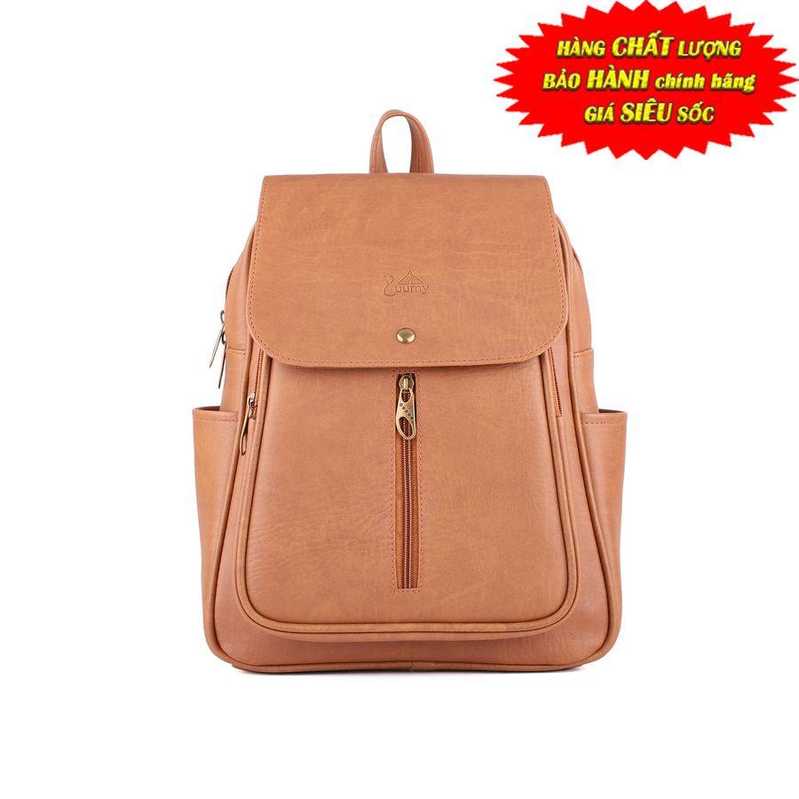 Ba lô nữ cặp da nữ thời trang YUUMY đi học đi chơi 7 ngăn kích thước 34 x 17 x 27cm chất liệu da mềm mại không bong chóc bảo hành chính hãng