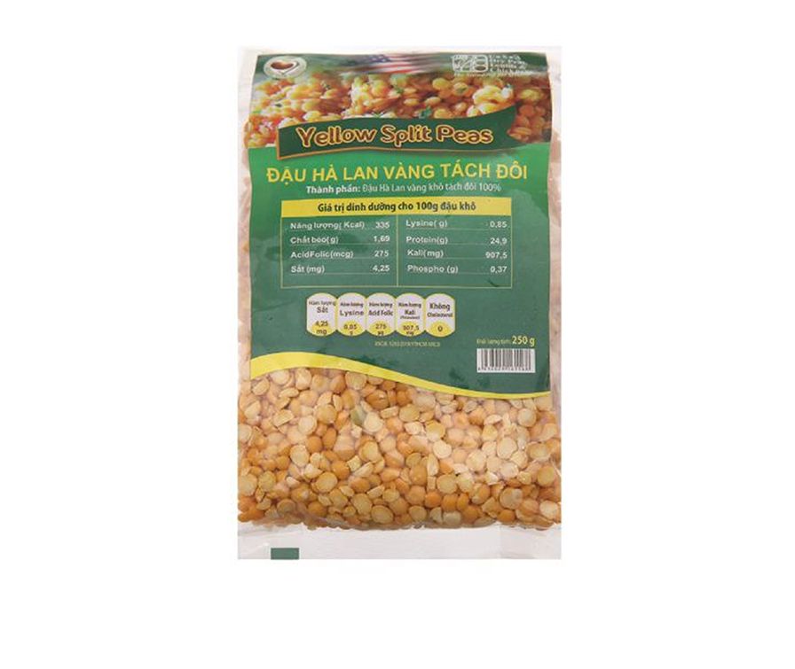Đậu hà lan vàng tách đôi dry pea 250gr