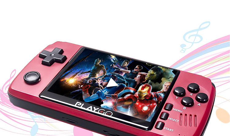 Máy chơi game PLAYGO (POCKET GO V2) 16GB + 64GB Custom Firmware full 22.458 game + full box art - Chơi game PS1, FBA, NEOGEO, CPS1, NES, SNES, SEGA, GBA, GBC, GB, GameGear, Atari, Amiga, Sega Genesis, Megadrive...