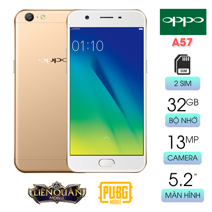 [BÁN LỖ 50 MÁY] Smartphone giá rẻ chơi game tốt Oppo A57 RAM 3GB bộ nhớ 32GB