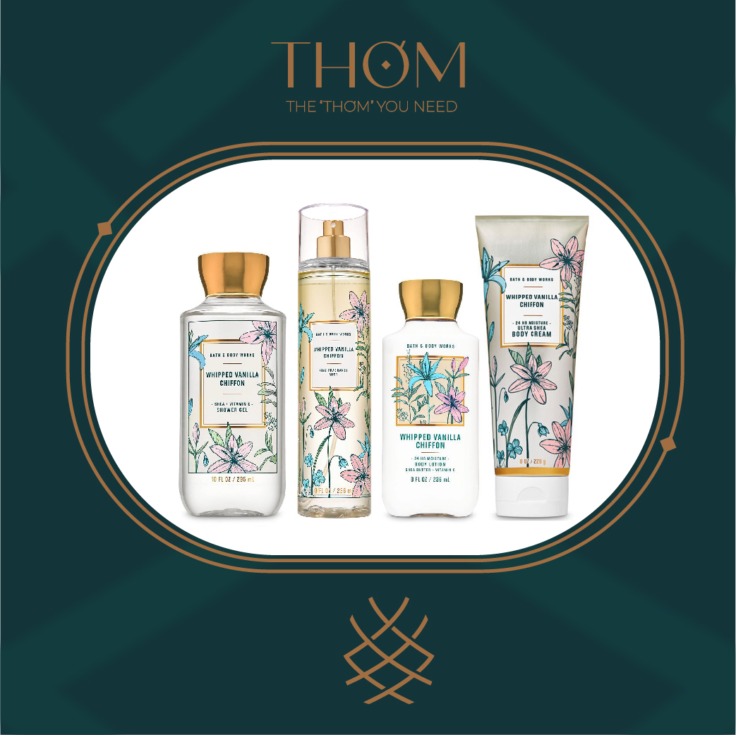 WHIPPED VANILLA CHIFFON | Sản Phẩm Xịt Thơm Toàn Thân Bath & Body Works