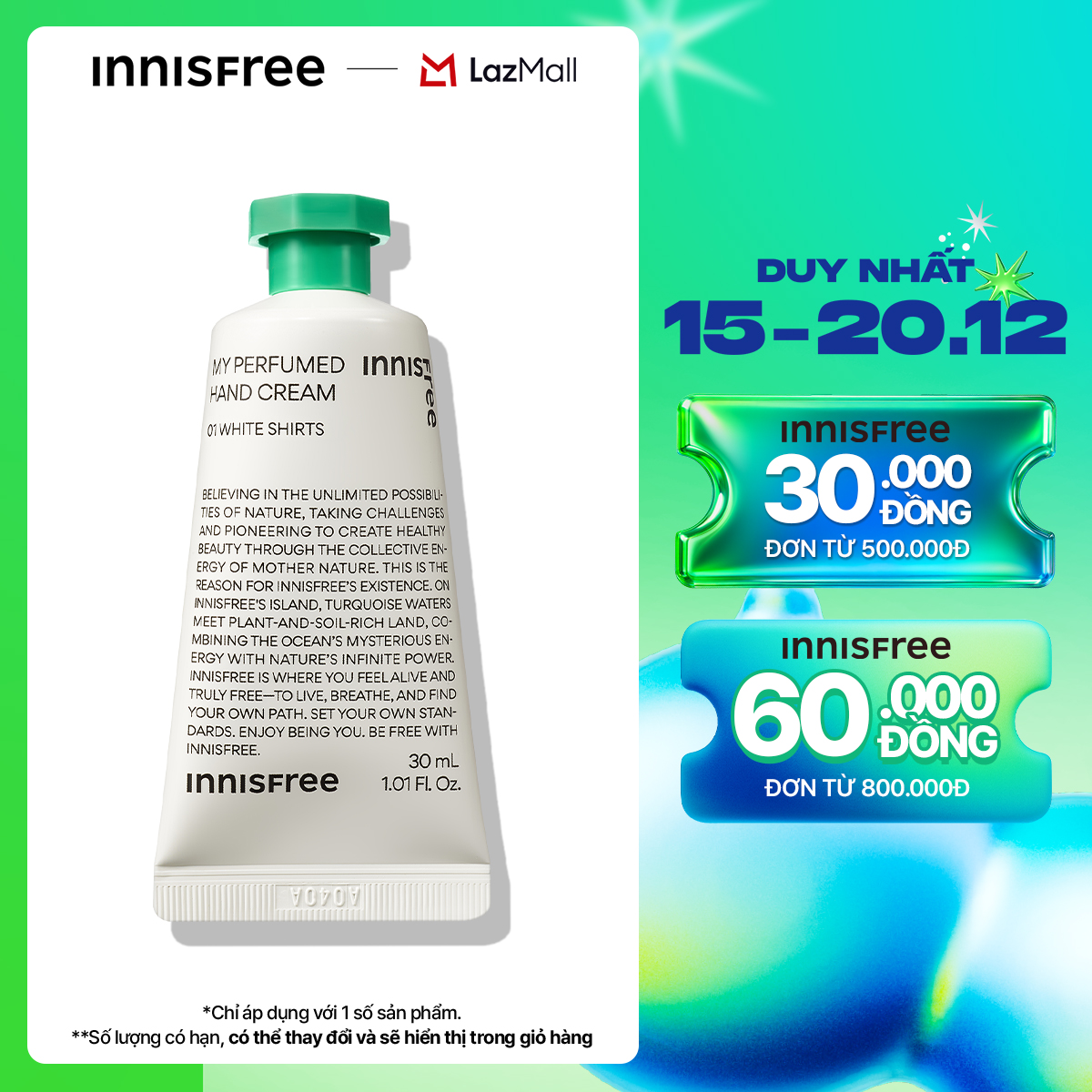 Kem dưỡng da tay INNISFREE My Perfumed Hand Cream