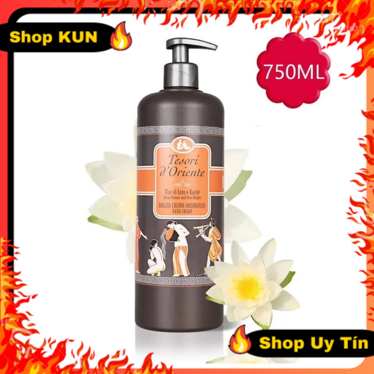 (Siêu Hot) Sữa Tắm Hương Nước Hoa Tesori Nâu - Đỏ 750ml Mềm Mịn Trắng Da Hương Thơm Ngọt Ngào  Quyến