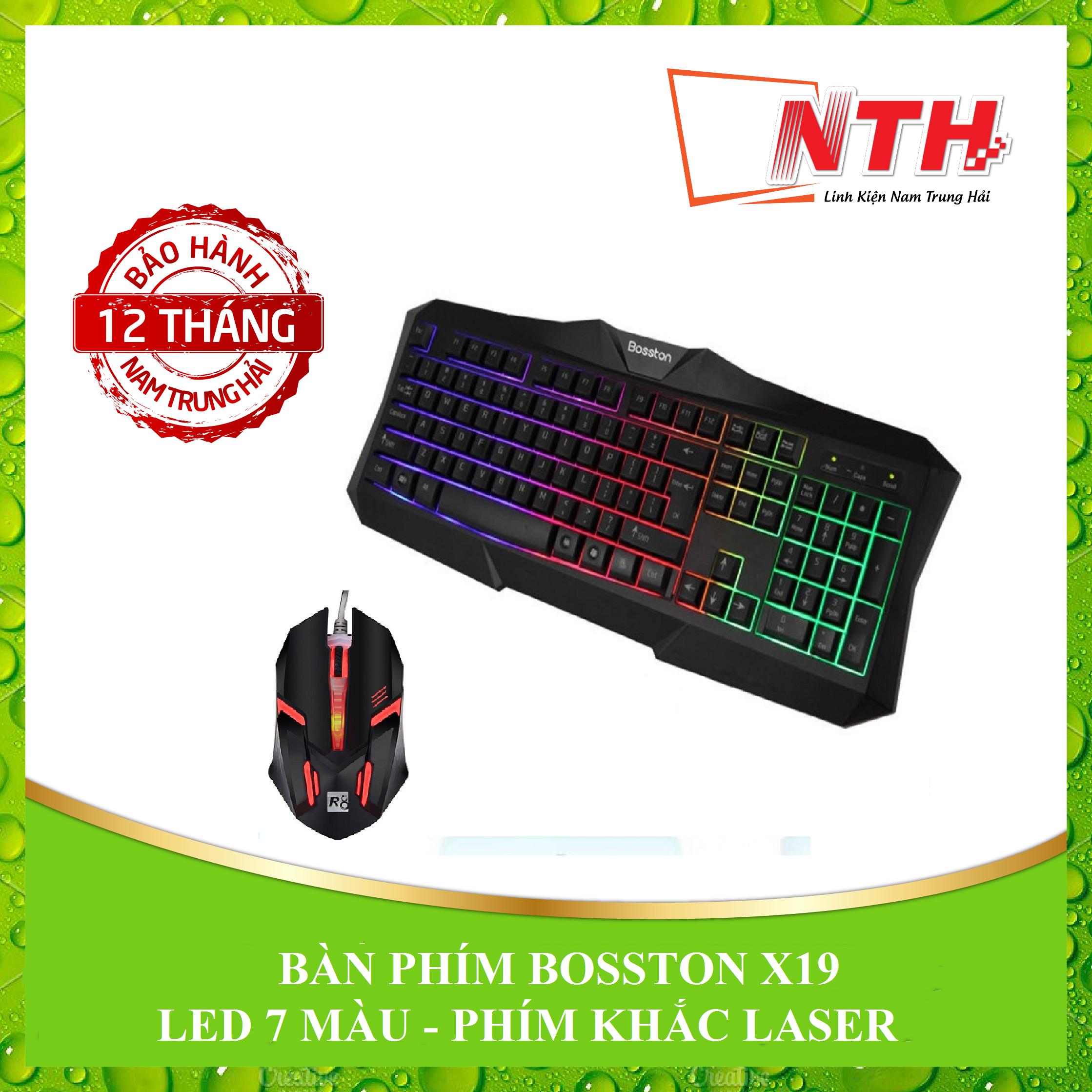 Bàn phím bosston x19 led nền