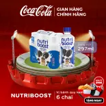[SIÊU SALE ] Lốc 6 Chai Thực phẩm bổ sung Nước uống sữa trái cây Nutriboost hương bánh quy kem 297ml/Chai Sale 25.06 Coca-Cola Chính Hãng_LD