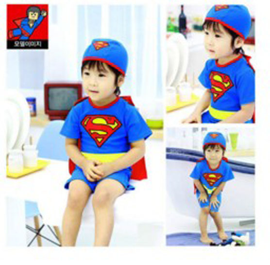 Đồ bơi siêu nhân cho bé - đồ bơi bé trai hoạt hình siêu nhân co giãn thoải mái