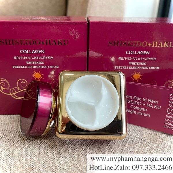 Kem ngày Shiseido Haku Colagen - Loại Bỏ Nám Dưỡng Trắng Da