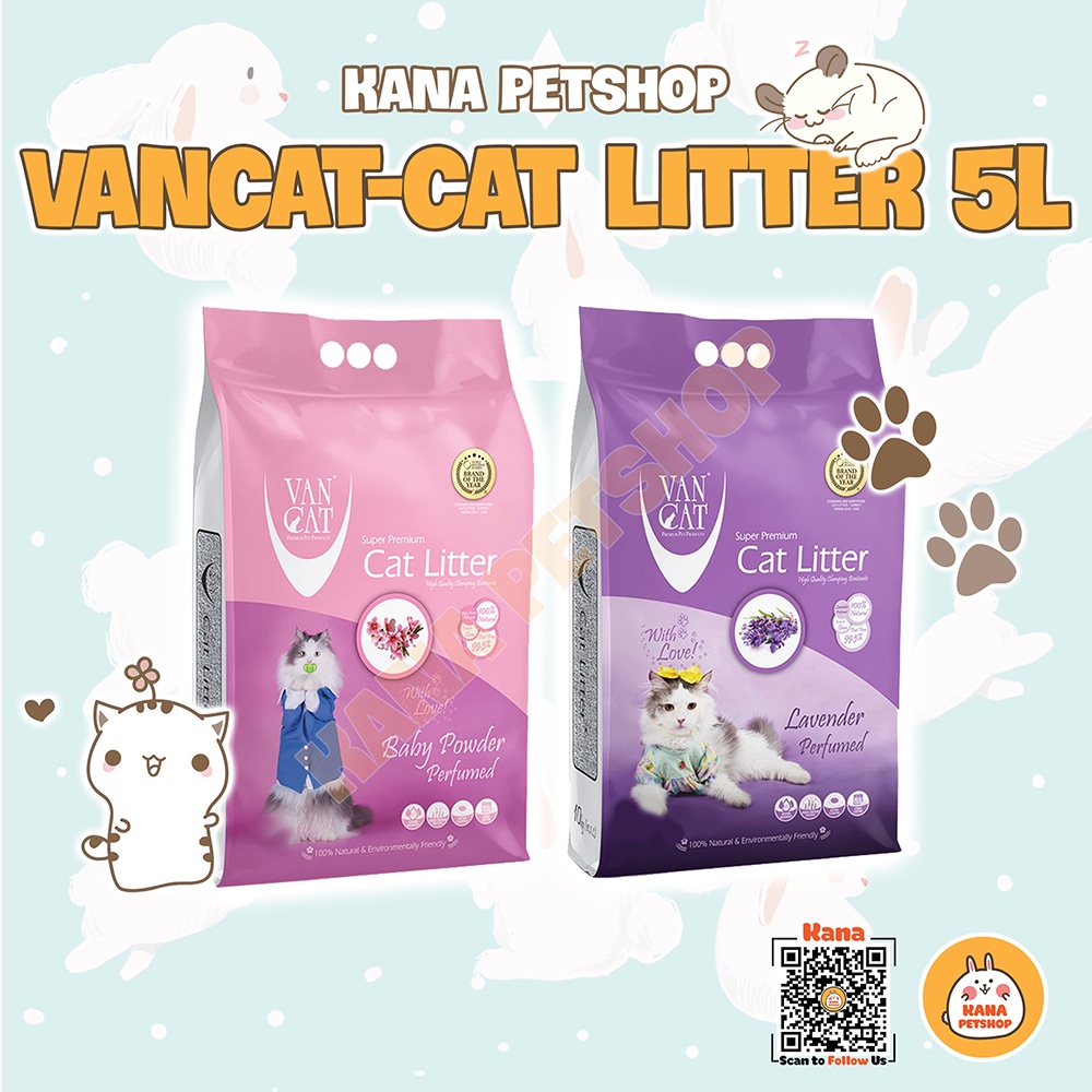 Cát vệ sinh cho mèo vancat litter 5l thổ nhĩ kỳ cát mèo