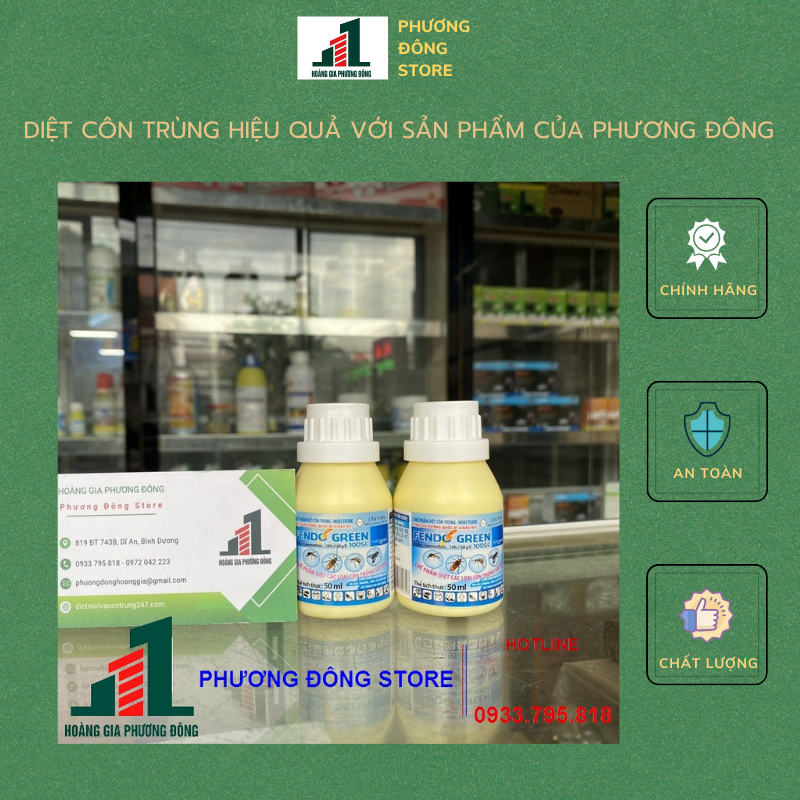 Thuốc diệt côn trùng Fendo Green 10SC - Diệt ruồi muỗi kiến gián