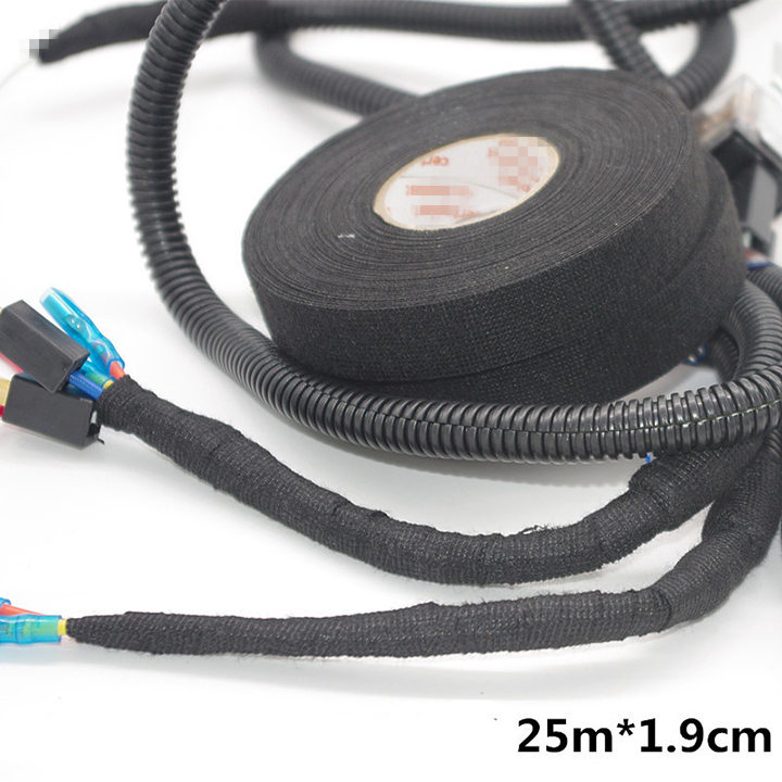 Băng keo vải chịu nhiệt Certoplast chuyên dùng để quấn bảo vệ cách nhiệt, cách điện dây điện xe ô tô và máy thiết bị