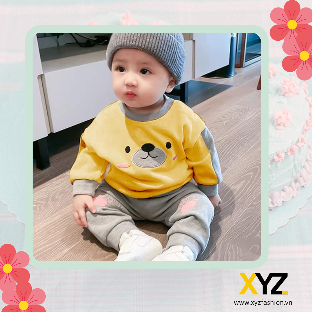 Bộ Quần Áo Thu Đông Minky Mom 6-32Kg Cho Bé Trai Và Bé Gái Siêu Ấm, Vải Co Giãn Không Rút Không Xù Giặt Máy Thoải Mái An Toàn Cho Bé