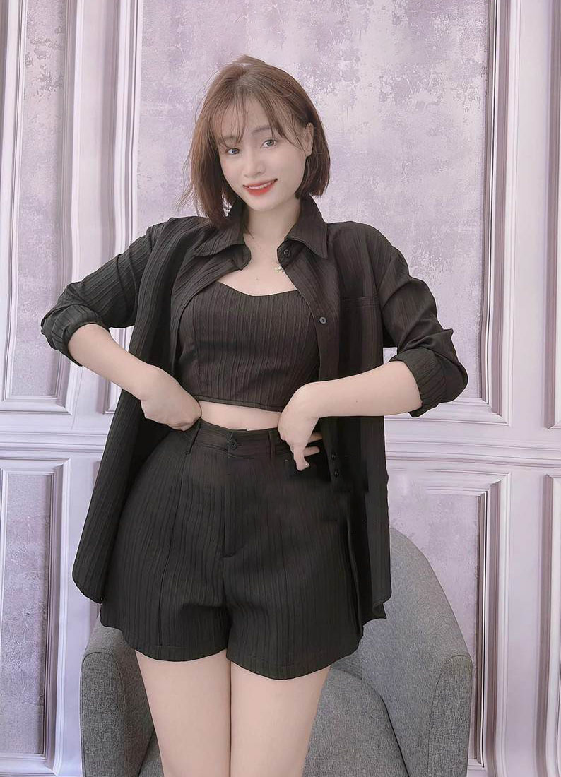 Set nữ 3 món kiểu dáng trẻ trung sang trọng thích hợp đi tiệc, đi chơi