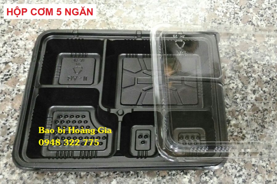 Hộp đựng cơm văn phòng 5 ngăn - 50 hộp