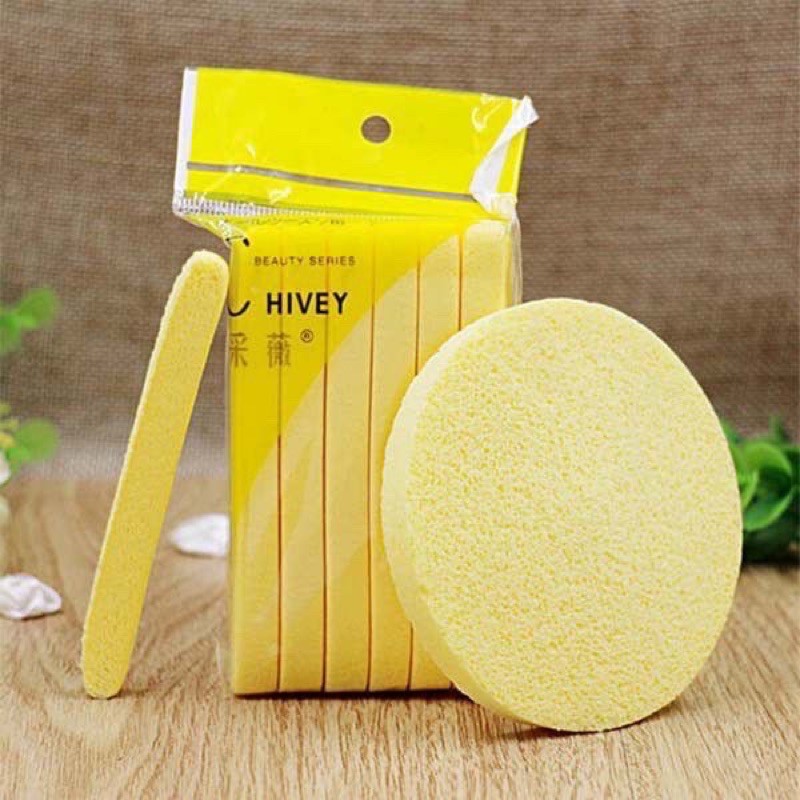 Bông nở rửa mặt bọt biển