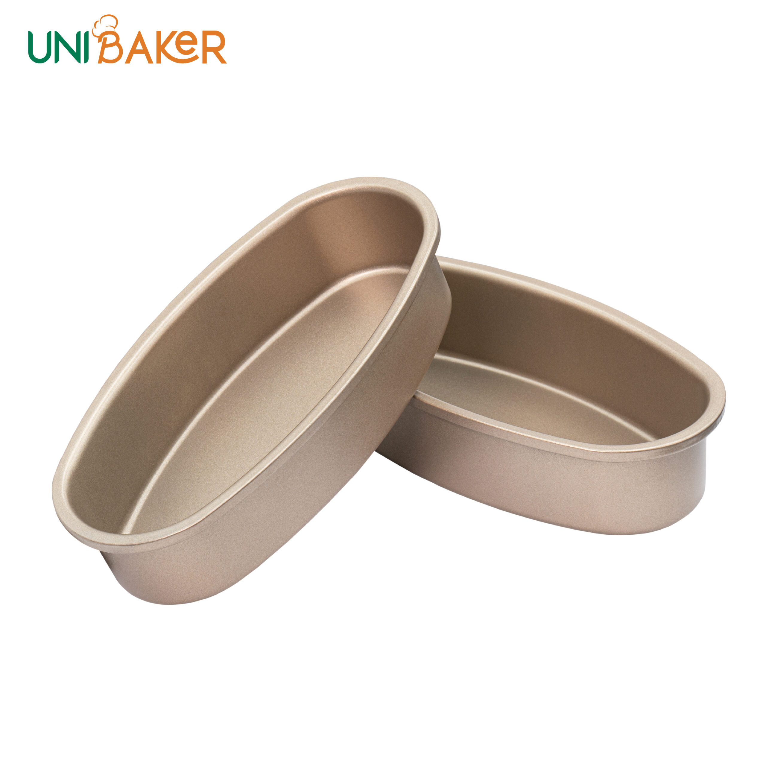 Khuôn Oval chống dính - Vàng - Unibaker
