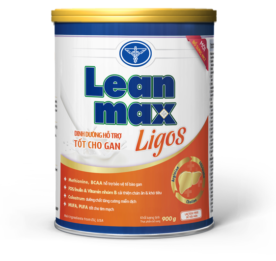 Sữa Lean Max Ligos - Dinh dưỡng dành cho bệnh Gan - 900g