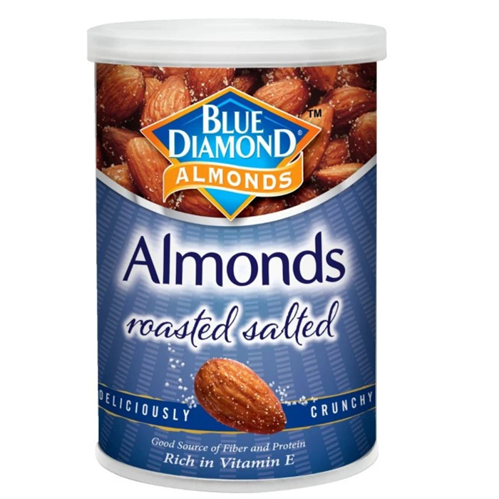Hạnh nhân Blue Diamond nhập khẩu từ Mỹ, 130g - SALTED, chất lượng cao cấp cho ai quan tâm đến sức khỏe