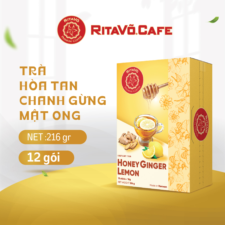 Trà hoà tan Rita Võ Cafe Chanh gừng mật ong