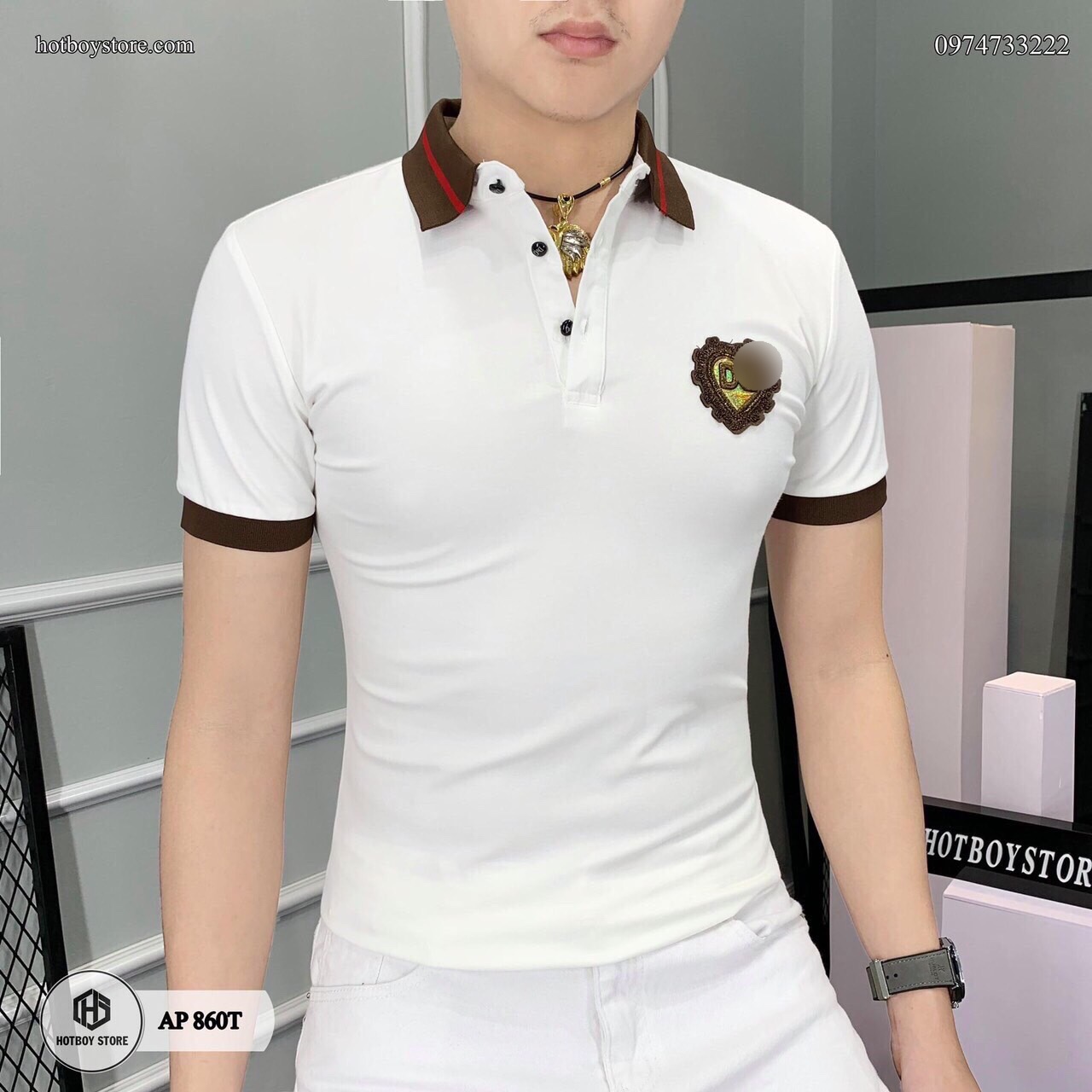ÁO THUN POLO NAM ĐÍNH LOGO MẪU MỚI CHẤT COTTON CAO CẤP THỜI TRANG THỎ TÂY SHOP94 PL02
