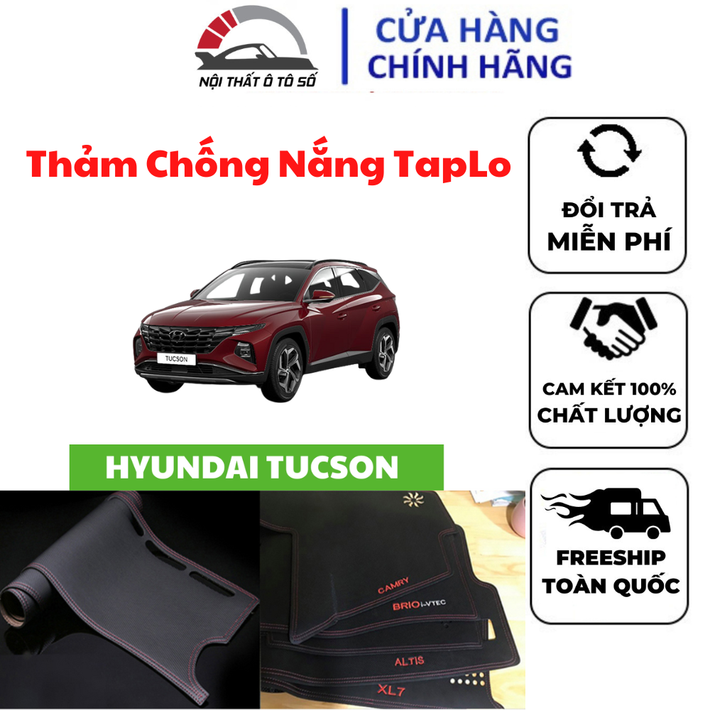 Thảm phủ taplo da xe Huydai Tucson 2019-2023 cao cấp chống nắng