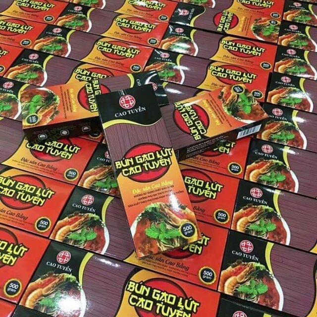 Bún gạo lứt Cao Tuyền [Đỏ] - Gói 500g