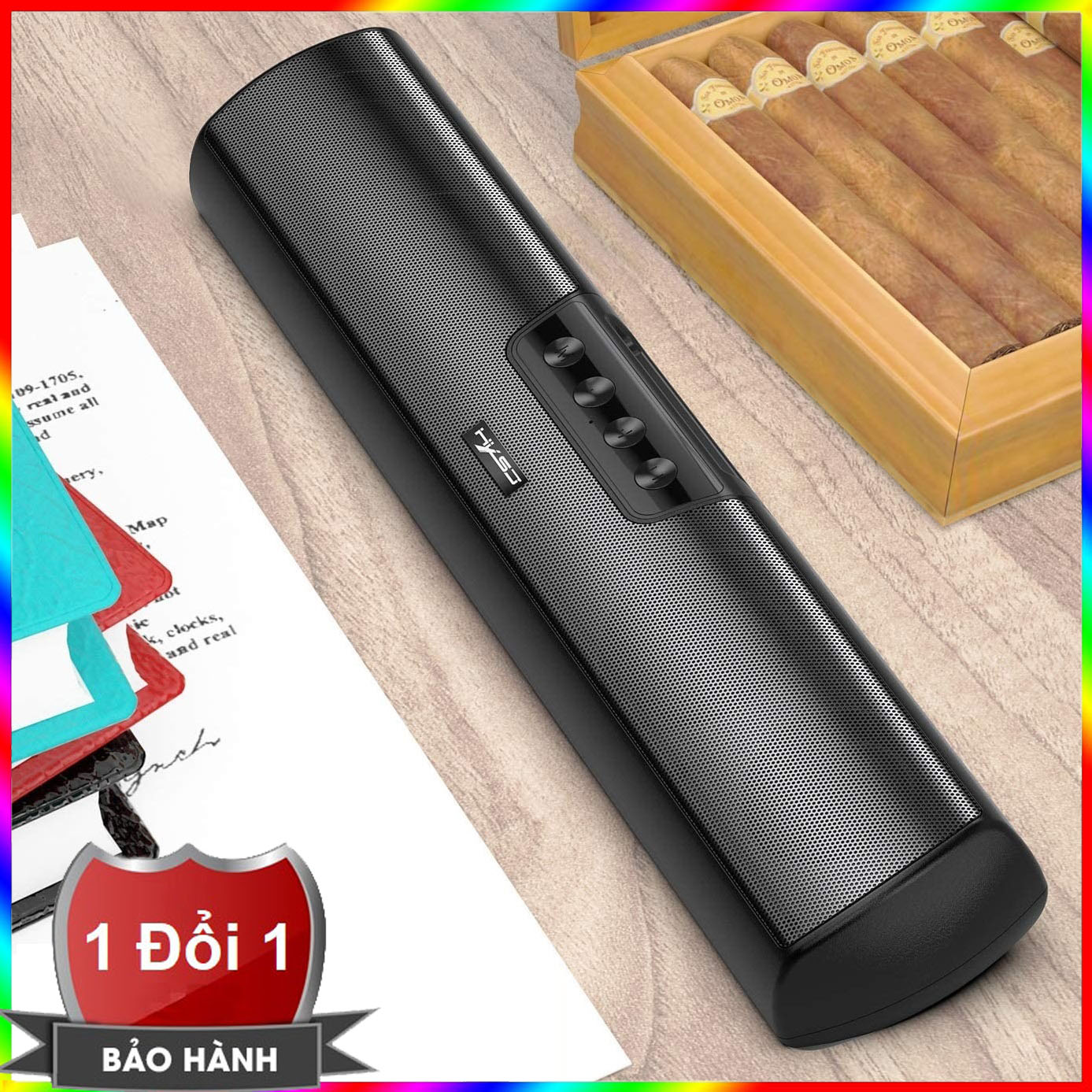 Loa nghe nhạc Bluetooth HXSJ Q3 hỗ trợ phát nhạc từ thẻ nhớ, Usb, đàm thoại - Loa Bluetooth cho điện thoại và máy tính