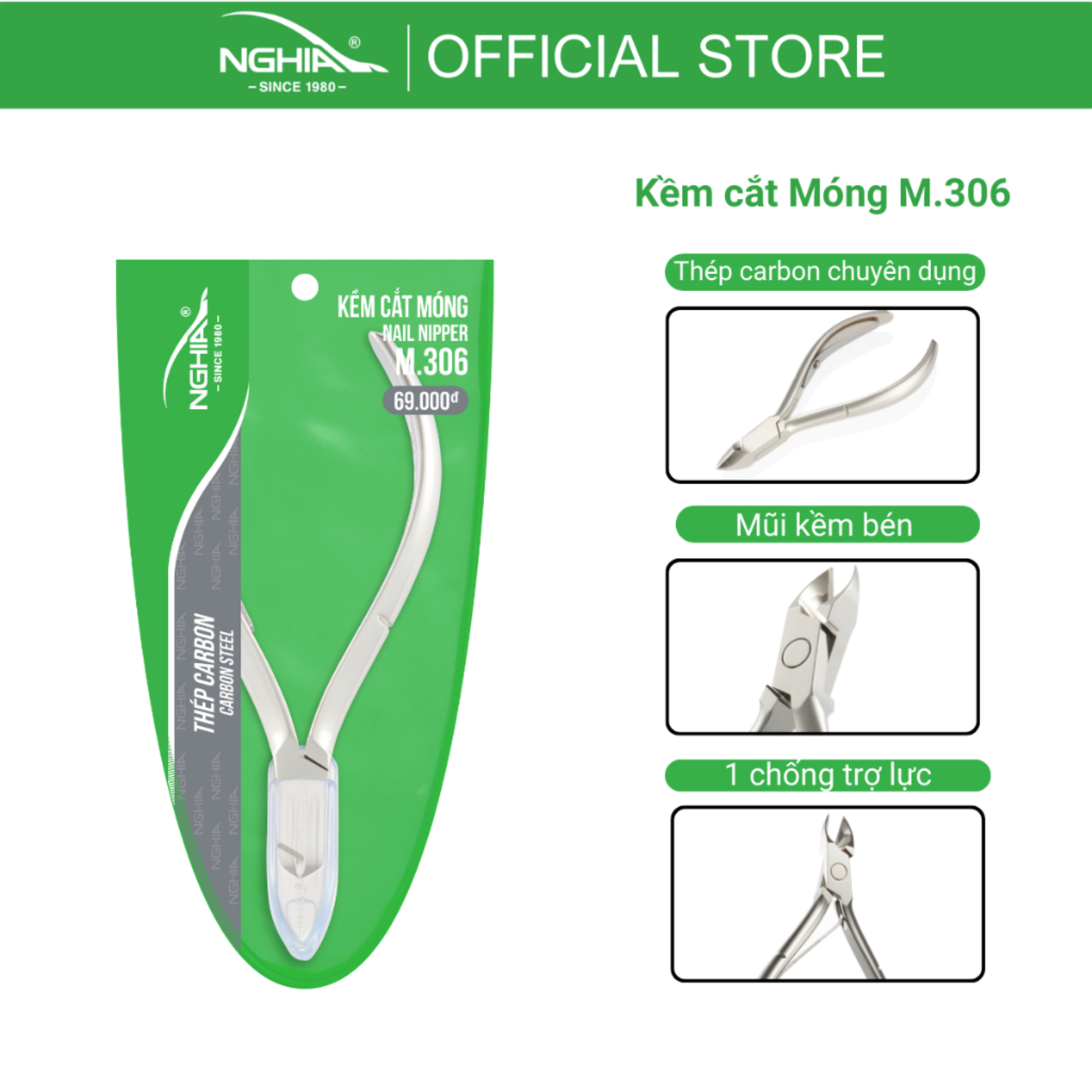 Kềm Cắt Móng Thép Chuyên Dụng KỀM NGHĨA M.306