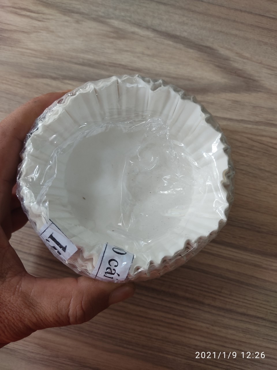 500 GIẤY LÓT BÁNH MUFFIN, CUPCAKE GIẤY MÀU TRẮNG SỐ 15 - 500 CÁI