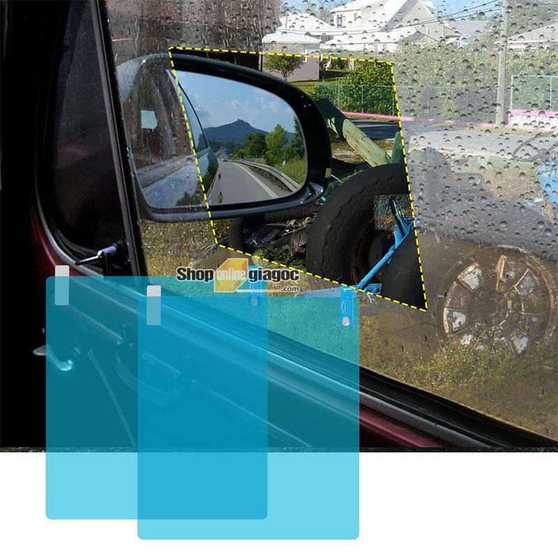 Miếng Dán NaNo Film Chống Mưa, Mờ, Chói Kính Hông Xe 16x20cm