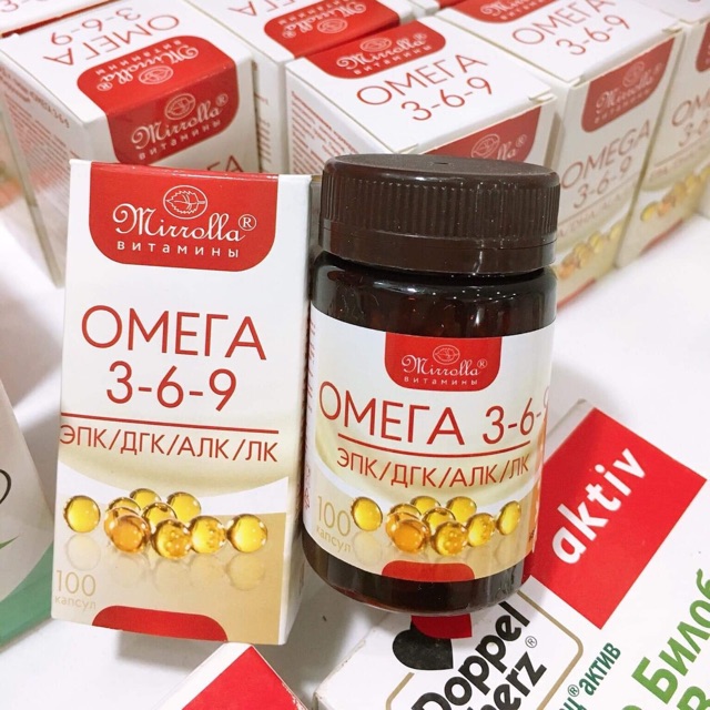 Viên uống Omega 369 Mirrolla Nga hỗ trợ tốt đối với sức khỏe 100 viên nén- hàng chính hãng