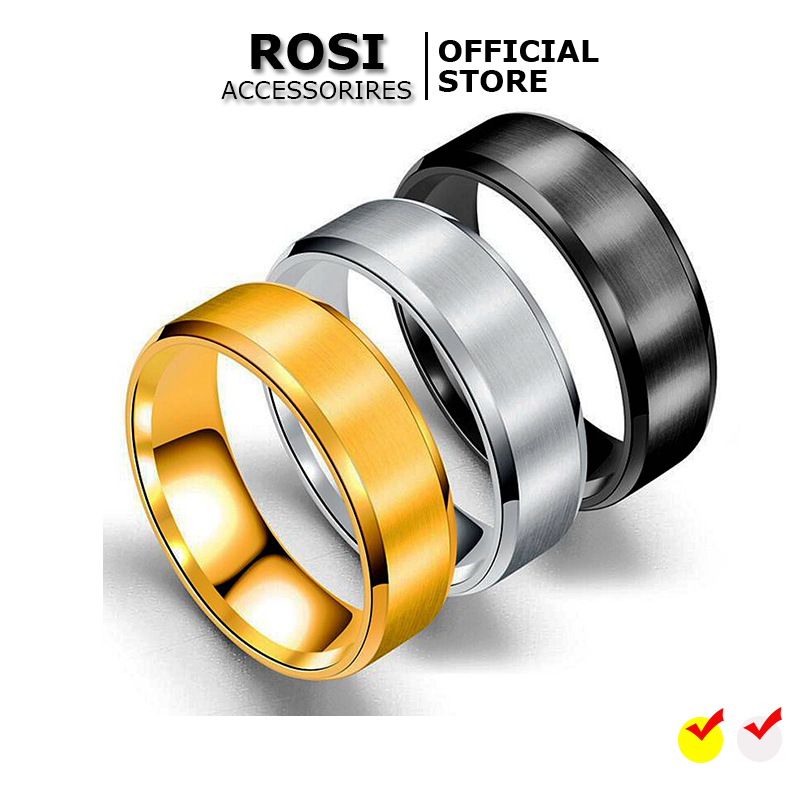 Nhẫn titan nam cá tính, nhẫn nam trơn basic ring