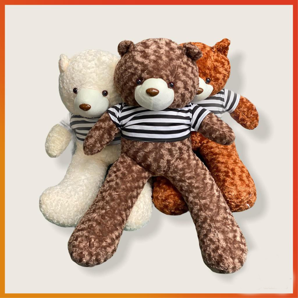 Gấu bông Teddy 1m8 to, gối ôm hình thú nhồi bông siêu to khổng lồ Lesie