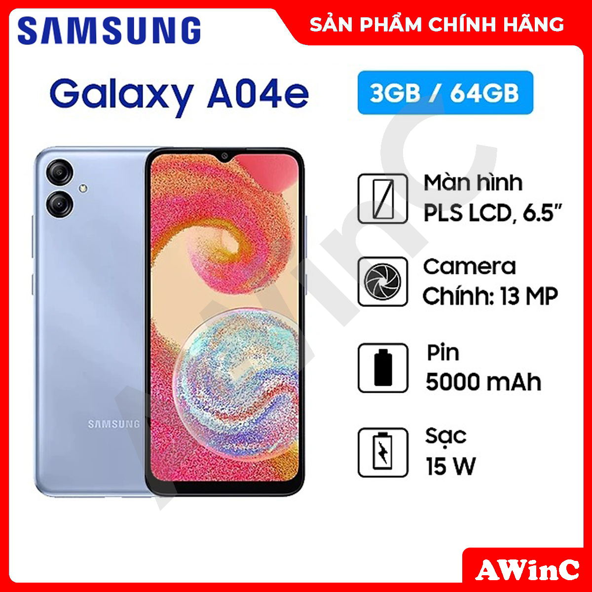 Điện Thoại Samsung Galaxy A04e - Hàng Chính Hãng