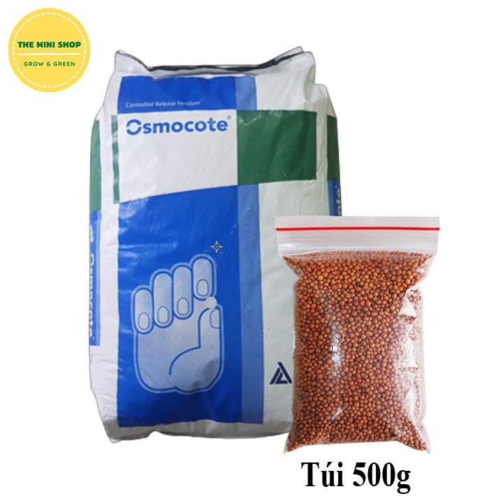 Phân bón hoa kiểng 14-14-14 Oscomote 500g - Phân tan chậm hạt vàng bón cho phong lan, hoa kiểng, sen đá